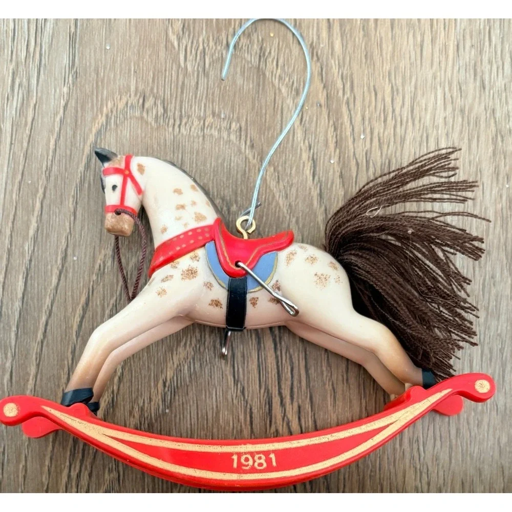 1981 Hallmark Vintage Rocking Horse Ornament First in Series